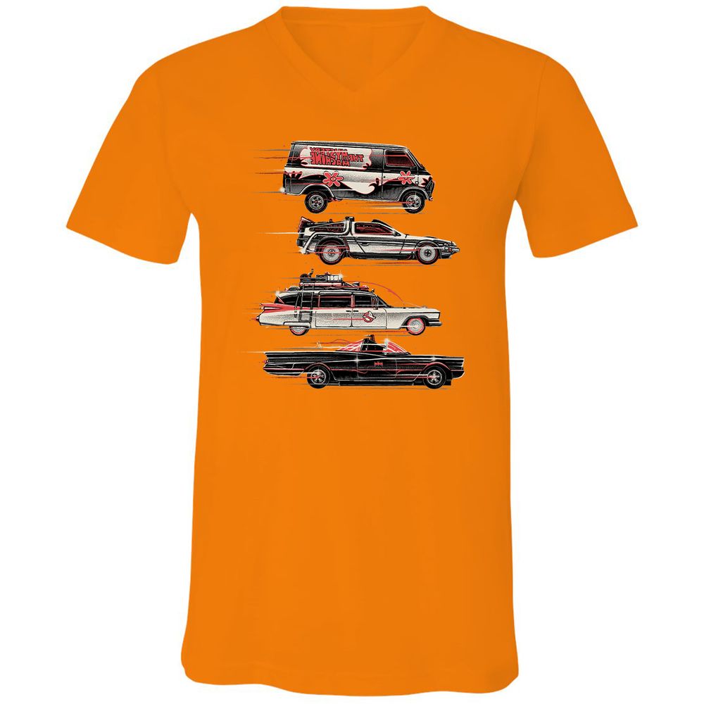 Unisex V-Neck T-Shirt - MQ38C4TY - Orange - 11