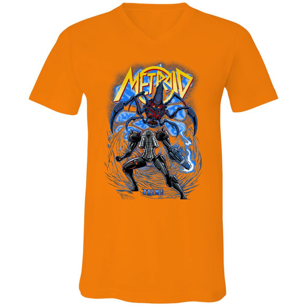 Unisex V-Neck T-Shirt - LP572C5A - Orange - 11