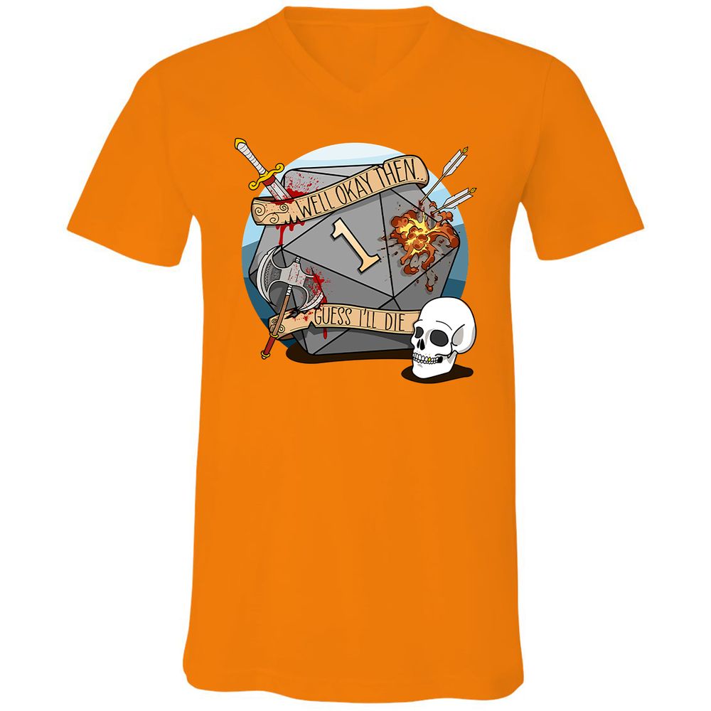 Unisex V-Neck T-Shirt - 2966ZWNB - Orange - 11