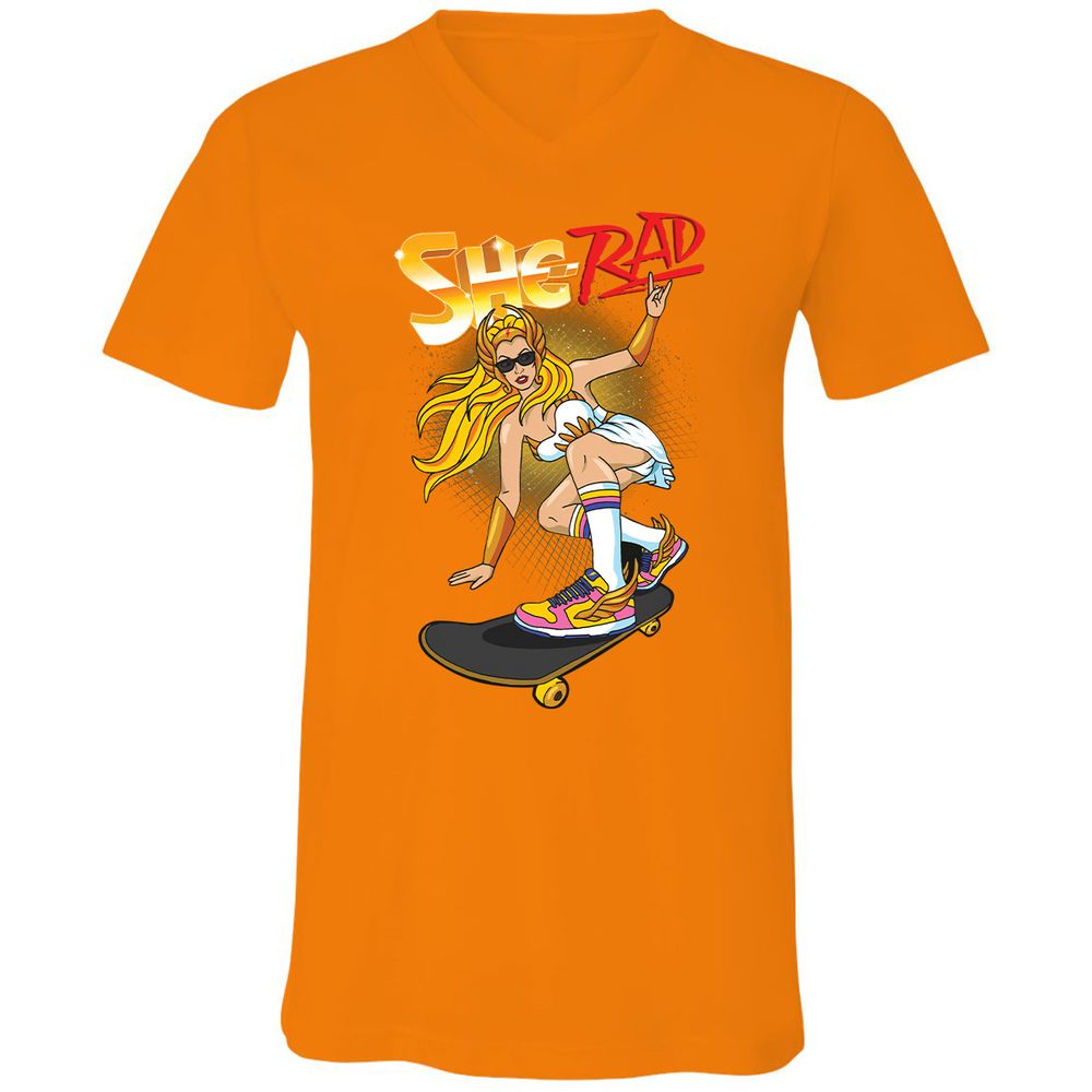 Unisex V-Neck T-Shirt - MSM3E2A5 - Orange - 11