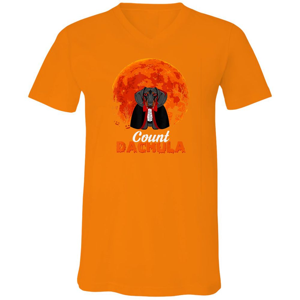 Unisex V-Neck T-Shirt - GT4Z3391 - Orange - 11
