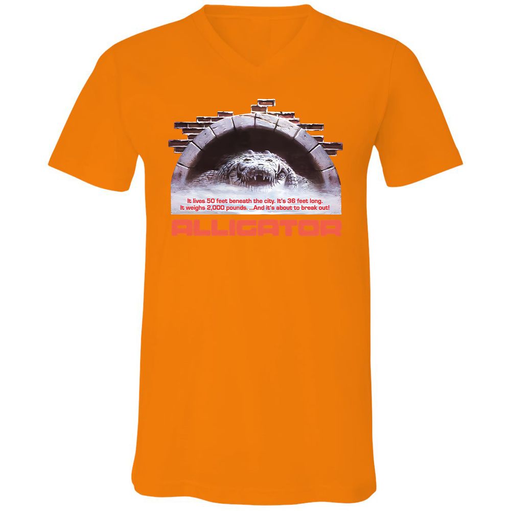 Unisex V-Neck T-Shirt - 2ZSVGE16 - Orange - 11