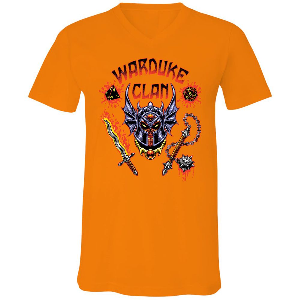 Unisex V-Neck T-Shirt - 8MB1JHWG - Orange - 11