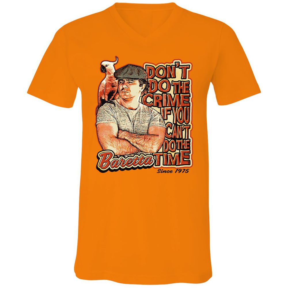 Unisex V-Neck T-Shirt - RZCLDQHH - Orange - 11