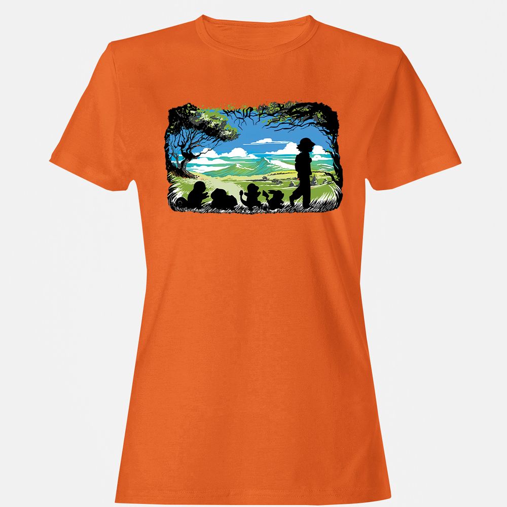 Women's T-Shirt - JQW1NE2M - Orange - 11
