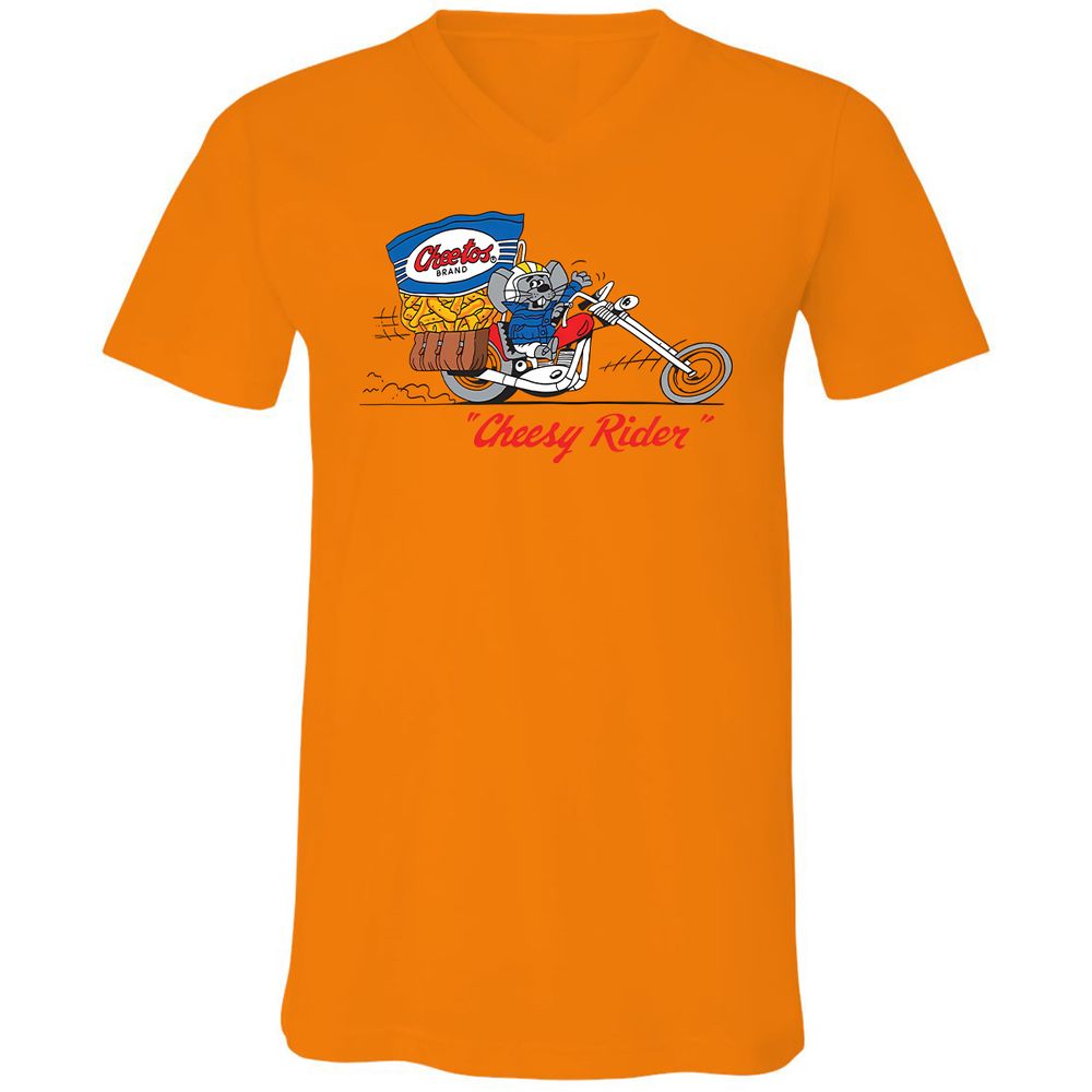 Unisex V-Neck T-Shirt - DQSQHPXT - Orange - 11