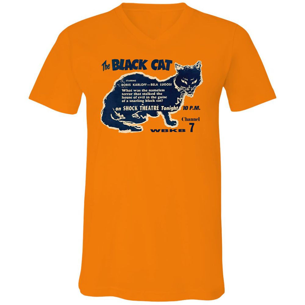 Unisex V-Neck T-Shirt - RRCR8U5U - Orange - 11