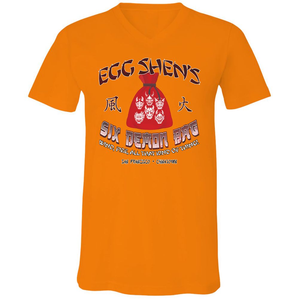 Unisex V-Neck T-Shirt - MVP3UF81 - Orange - 11