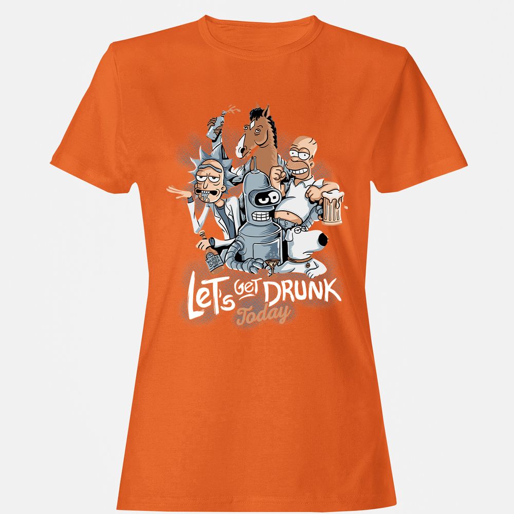 Women's T-Shirt - DHL9WV2K - Orange - 11
