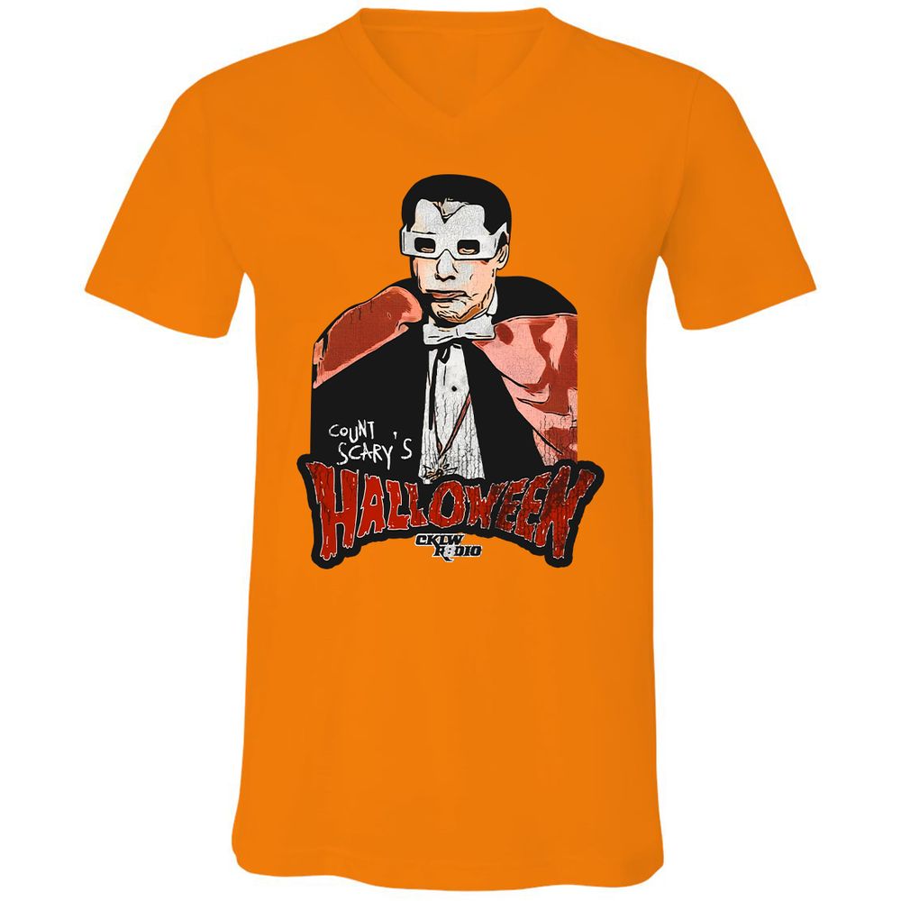 Unisex V-Neck T-Shirt - LRRMPL7Z - Orange - 11