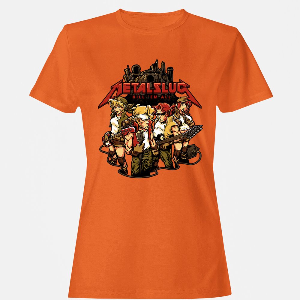 Women's T-Shirt - 6LNS31JZ - Orange - 11