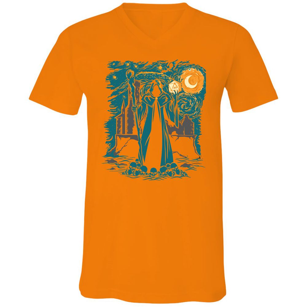 Unisex V-Neck T-Shirt - KWNEH73A - Orange - 11
