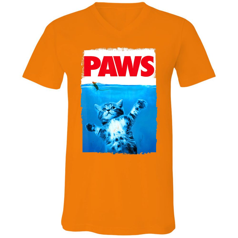 Unisex V-Neck T-Shirt - WRN42W1T - Orange - 11