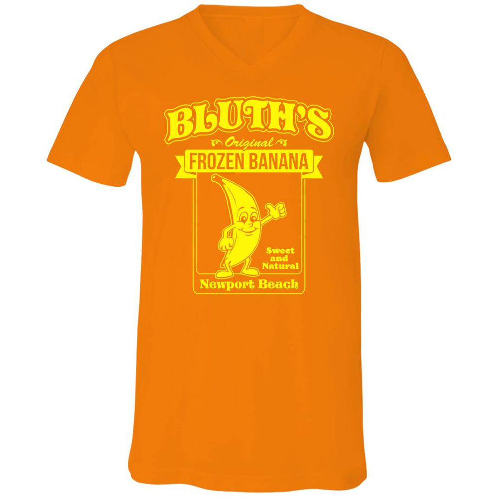 Unisex V-Neck T-Shirt - 2RHSCT7T - Orange - 11