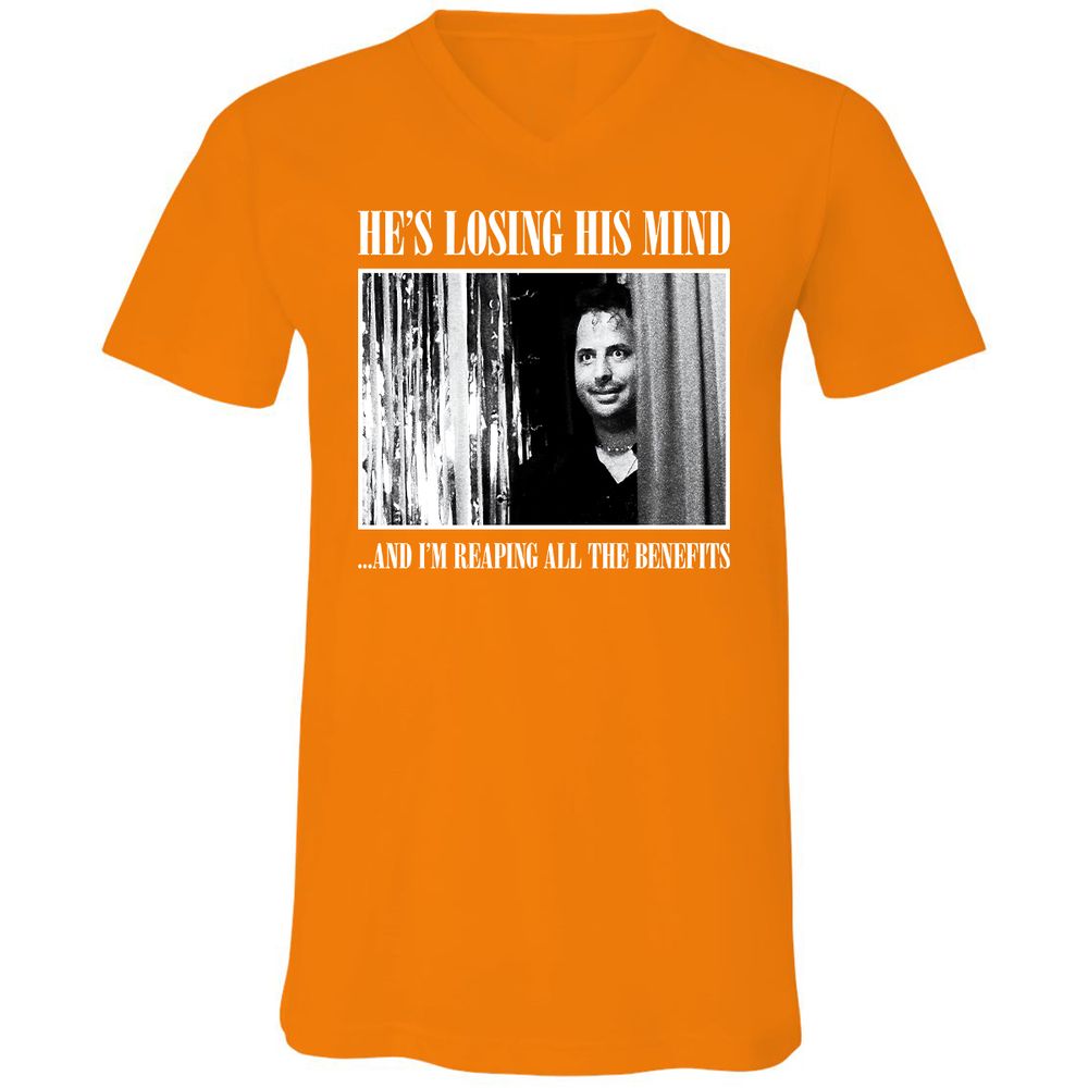 Unisex V-Neck T-Shirt - 81CM54RA - Orange - 11