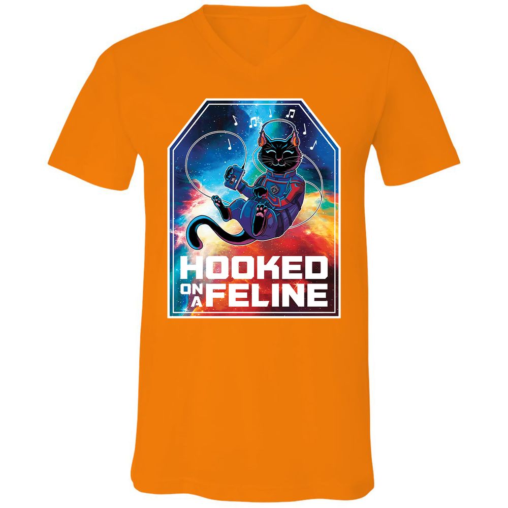 Unisex V-Neck T-Shirt - JFM3JBN1 - Orange - 11