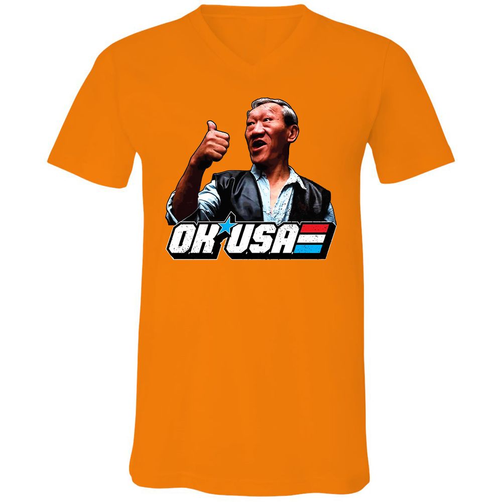 Unisex V-Neck T-Shirt - T631UCHG - Orange - 11
