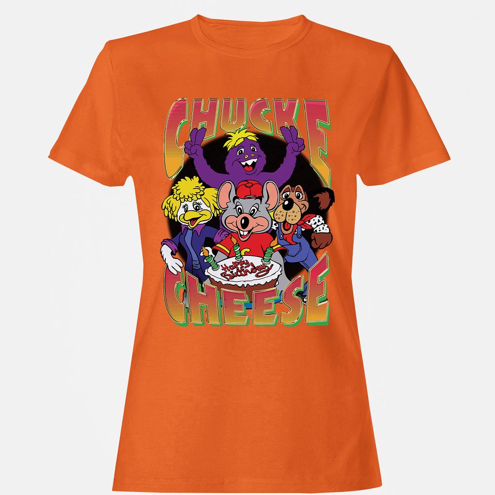 Women's T-Shirt - W4EL8XGZ - Orange - 11