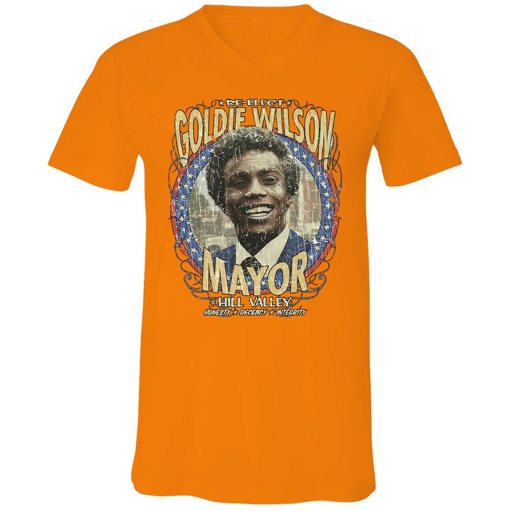 Re-Elect Mayor Goldie Wilson - Orange - 11