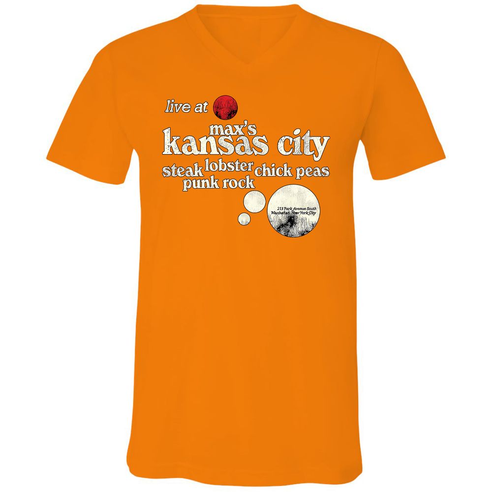 Unisex V-Neck T-Shirt - FKACXWG3 - Orange - 11