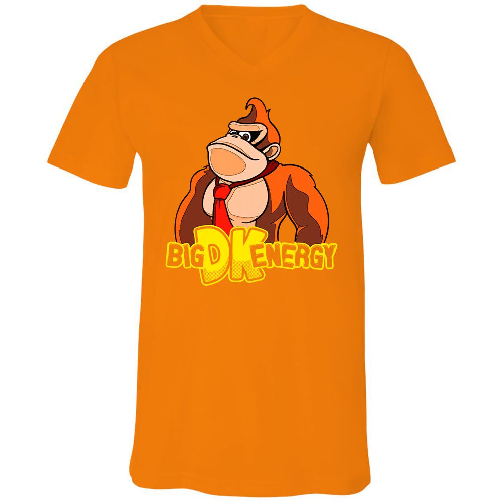 Unisex V-Neck T-Shirt - 951BG873 - Orange - 11