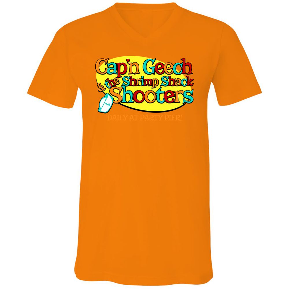 Unisex V-Neck T-Shirt - UYNWFEAZ - Orange - 11