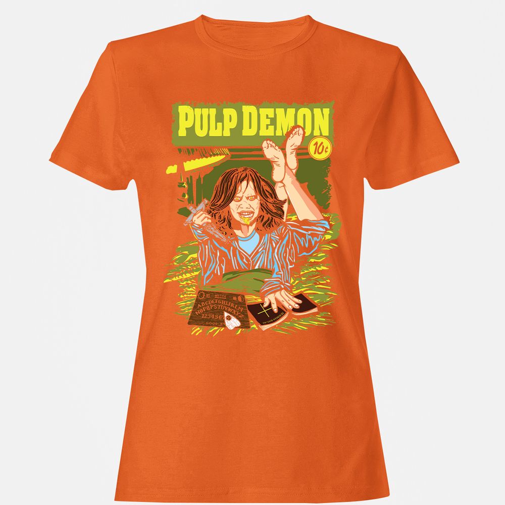 Women's T-Shirt - A2WZBV7P - Orange - 11