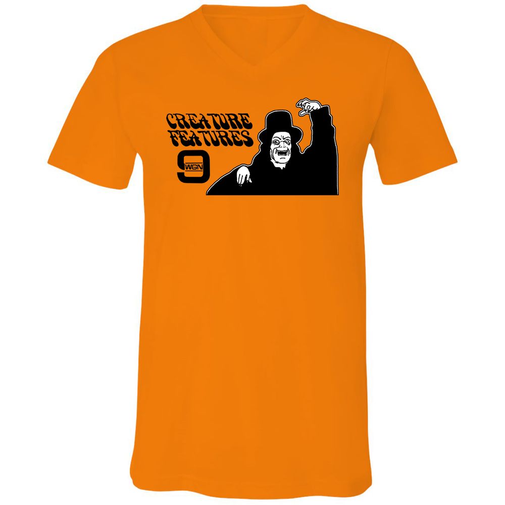 Unisex V-Neck T-Shirt - GYKBTRAL - Orange - 11