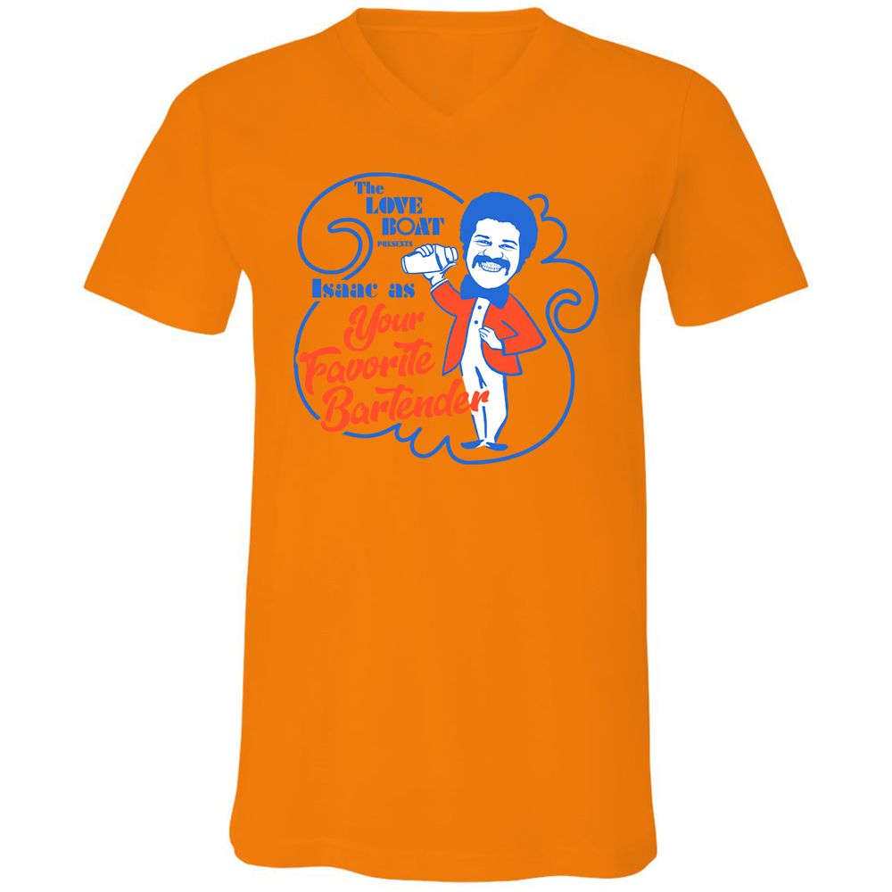Unisex V-Neck T-Shirt - ETLFJUB6 - Orange - 11