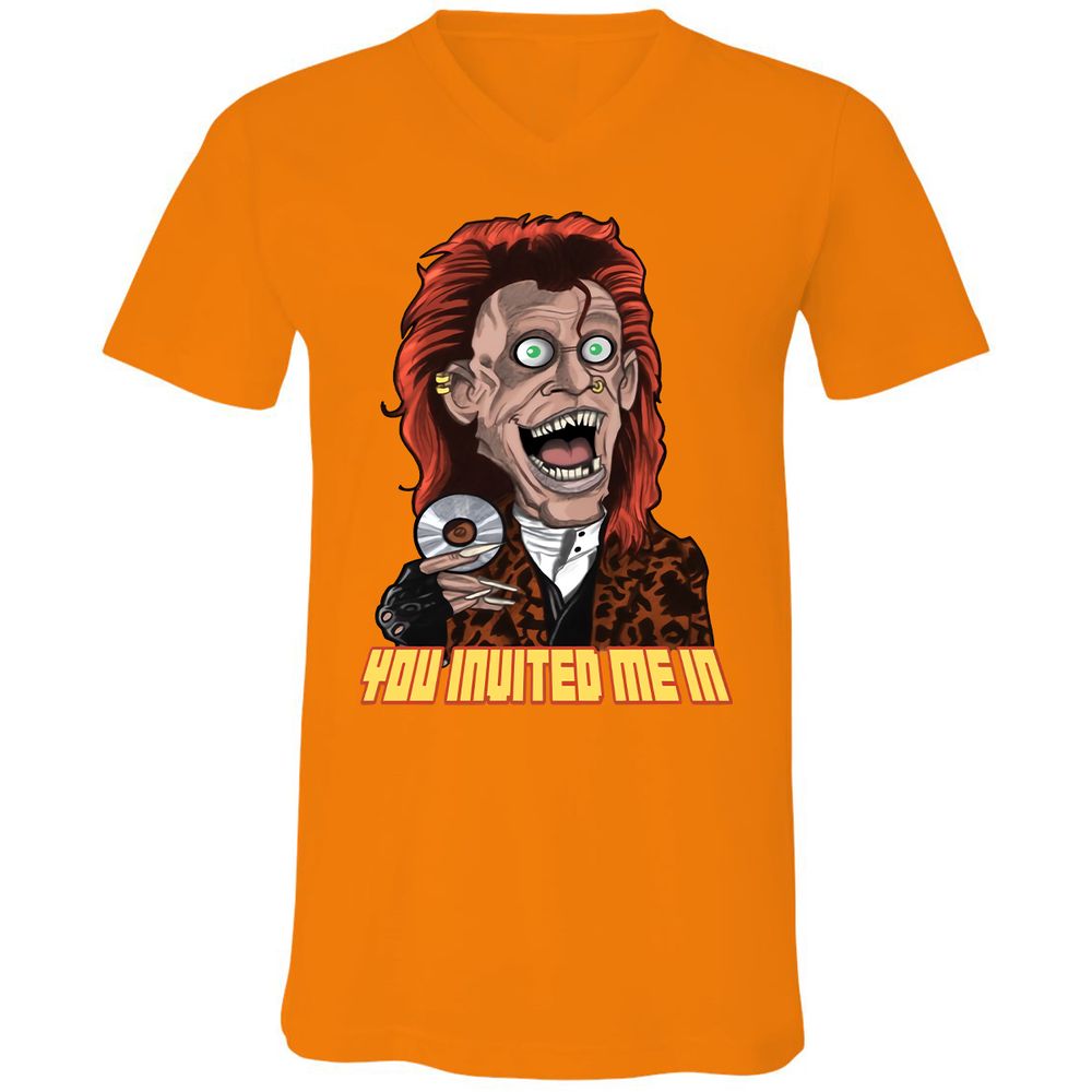 Unisex V-Neck T-Shirt - GXR6MGXM - Orange - 11