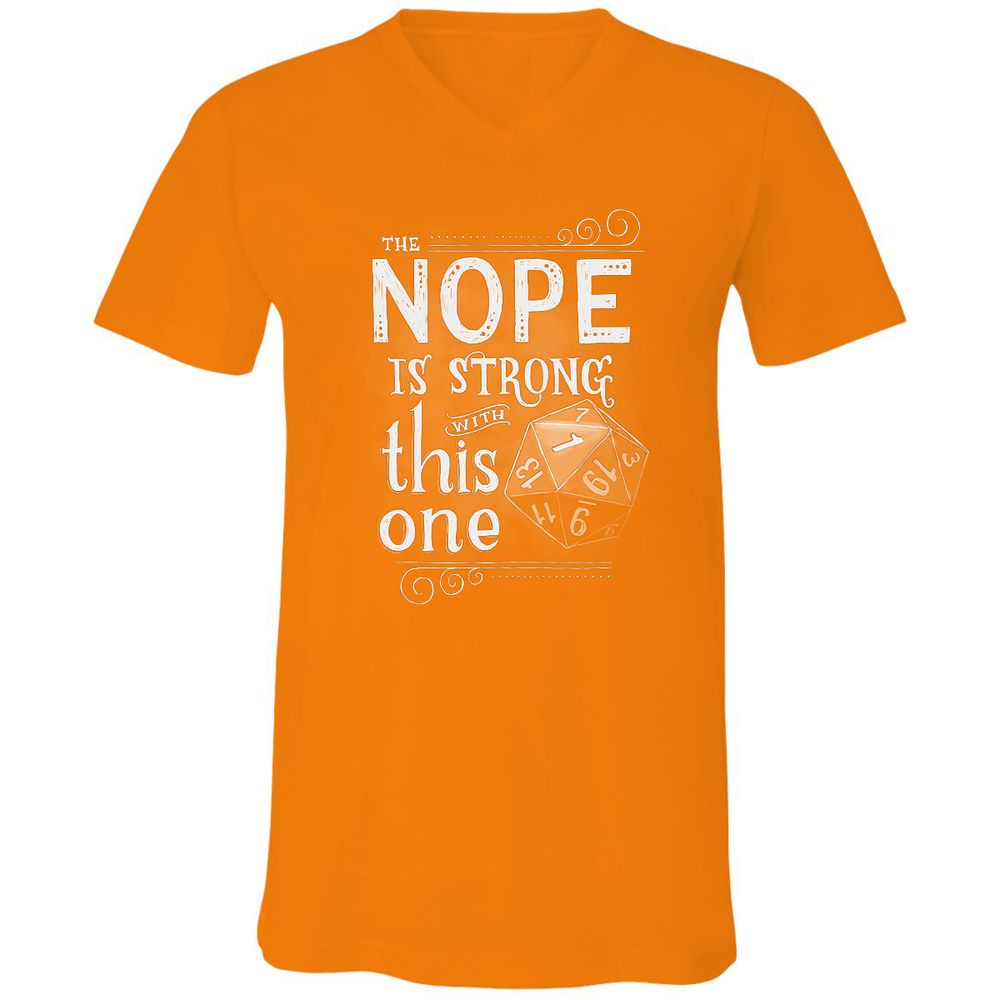 Unisex V-Neck T-Shirt - 28GQP5LC - Orange - 11