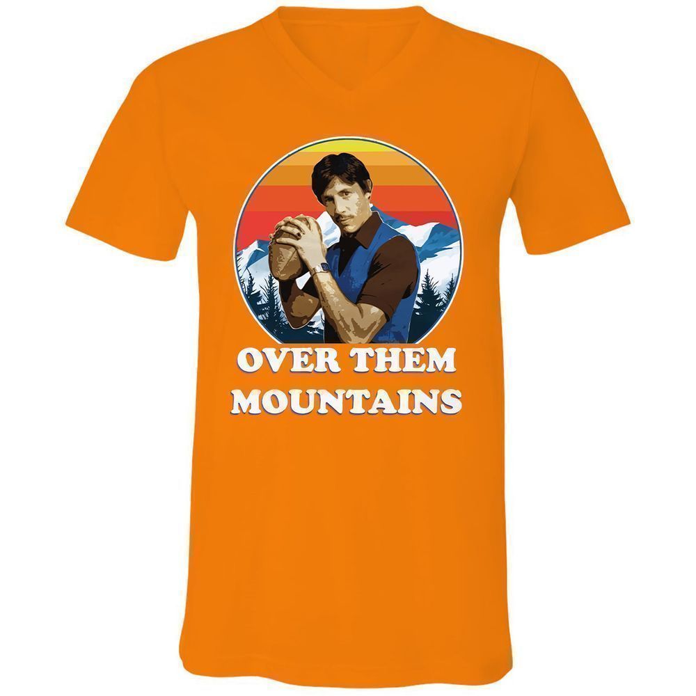 Unisex V-Neck T-Shirt - FXZF48R9 - Orange - 11