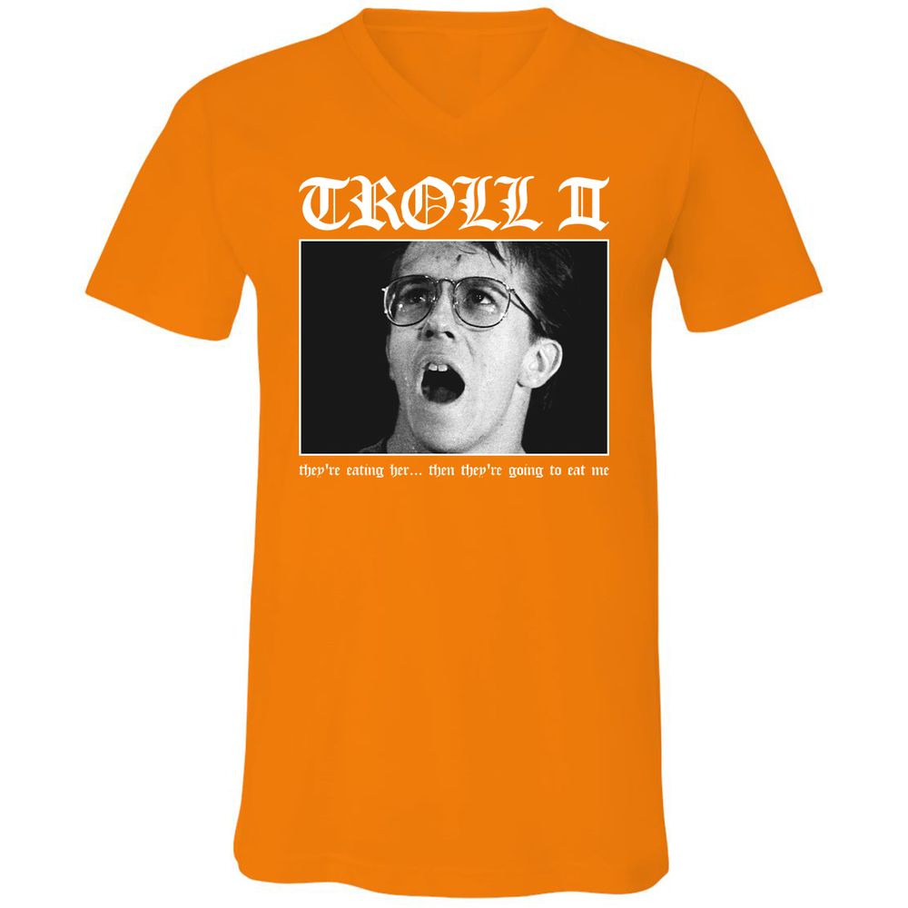 Unisex V-Neck T-Shirt - 8HPMTRBH - Orange - 11