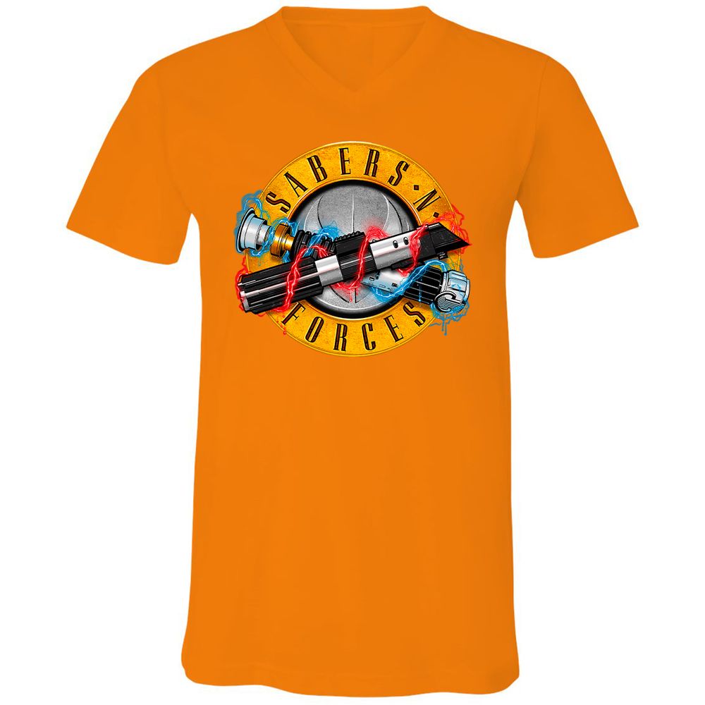 Unisex V-Neck T-Shirt - H4A2SGN2 - Orange - 11