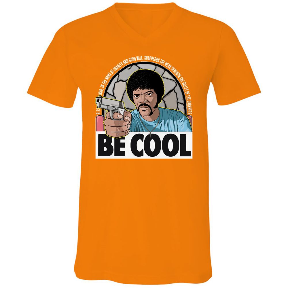 Unisex V-Neck T-Shirt - 2LPKRCMW - Orange - 11