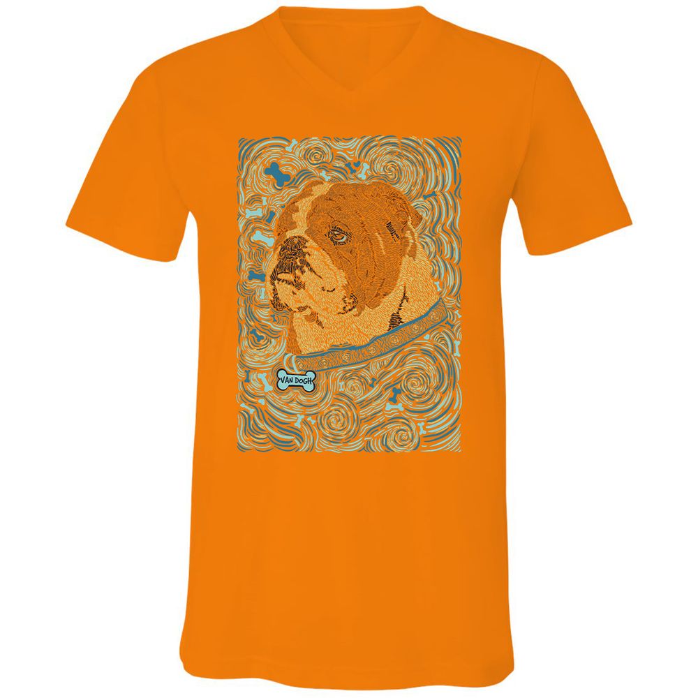 Unisex V-Neck T-Shirt - 3J139PBC - Orange - 11