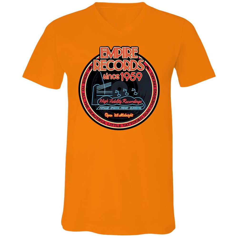 Unisex V-Neck T-Shirt - DXHM2546 - Orange - 11