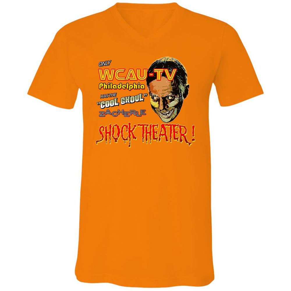 Unisex V-Neck T-Shirt - 4MDENZKD - Orange - 11