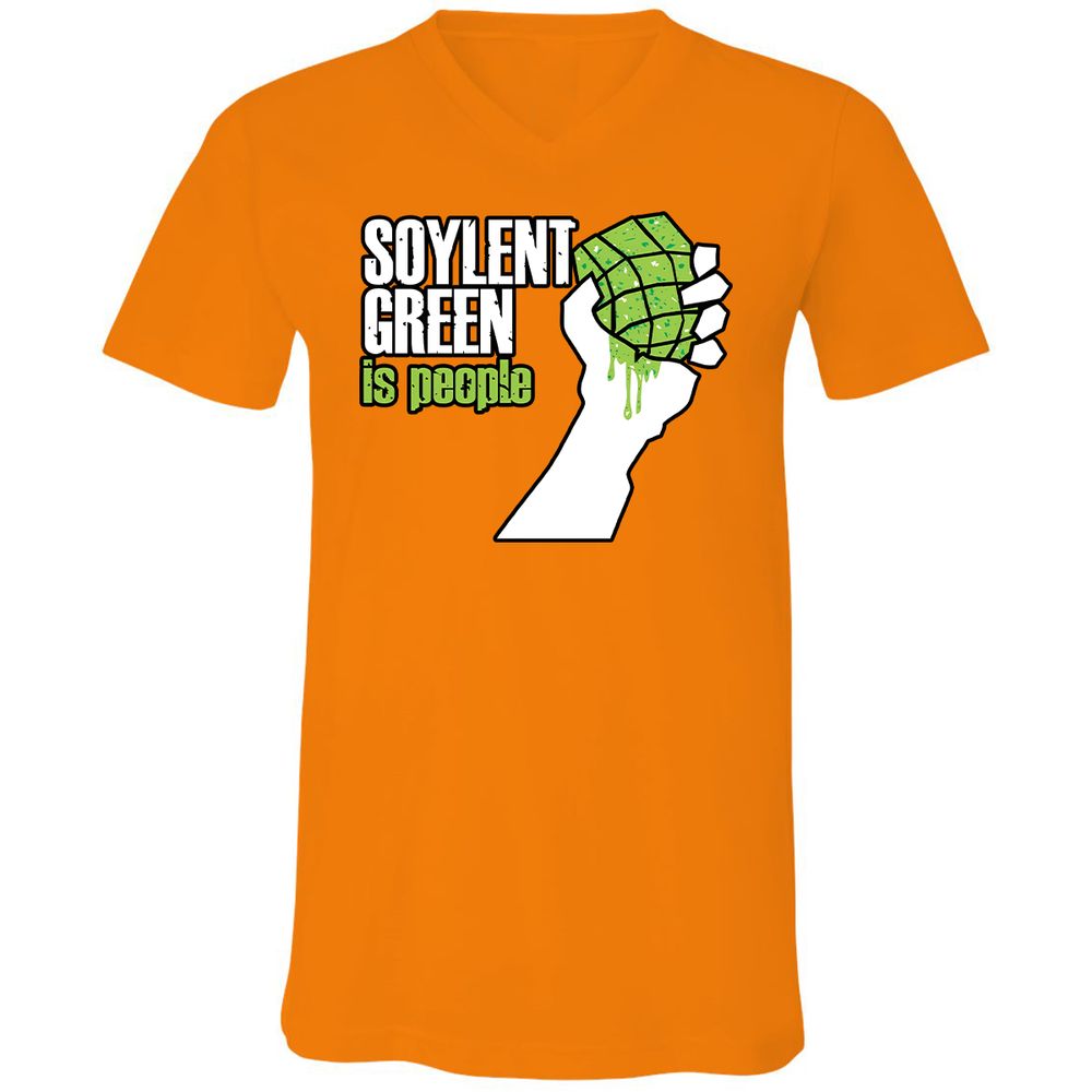 Unisex V-Neck T-Shirt - NYA7ZXCX - Orange - 11