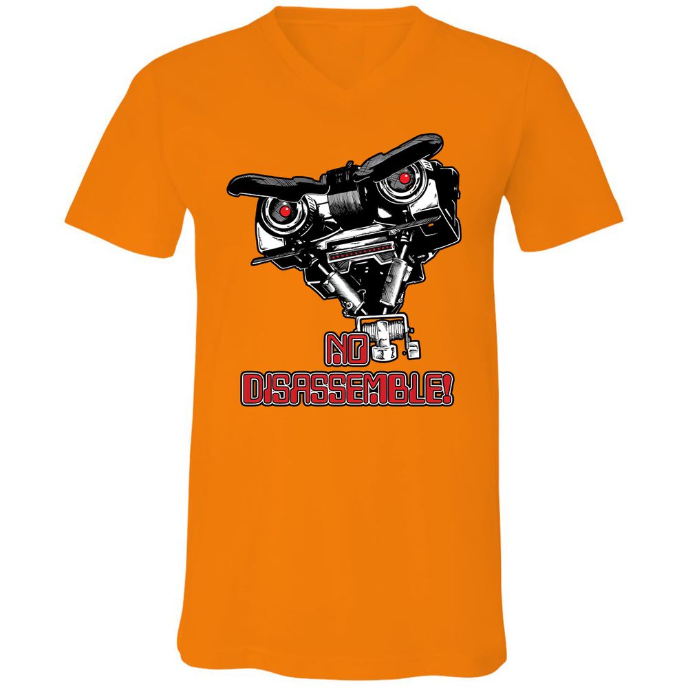 Unisex V-Neck T-Shirt - W6327685 - Orange - 11
