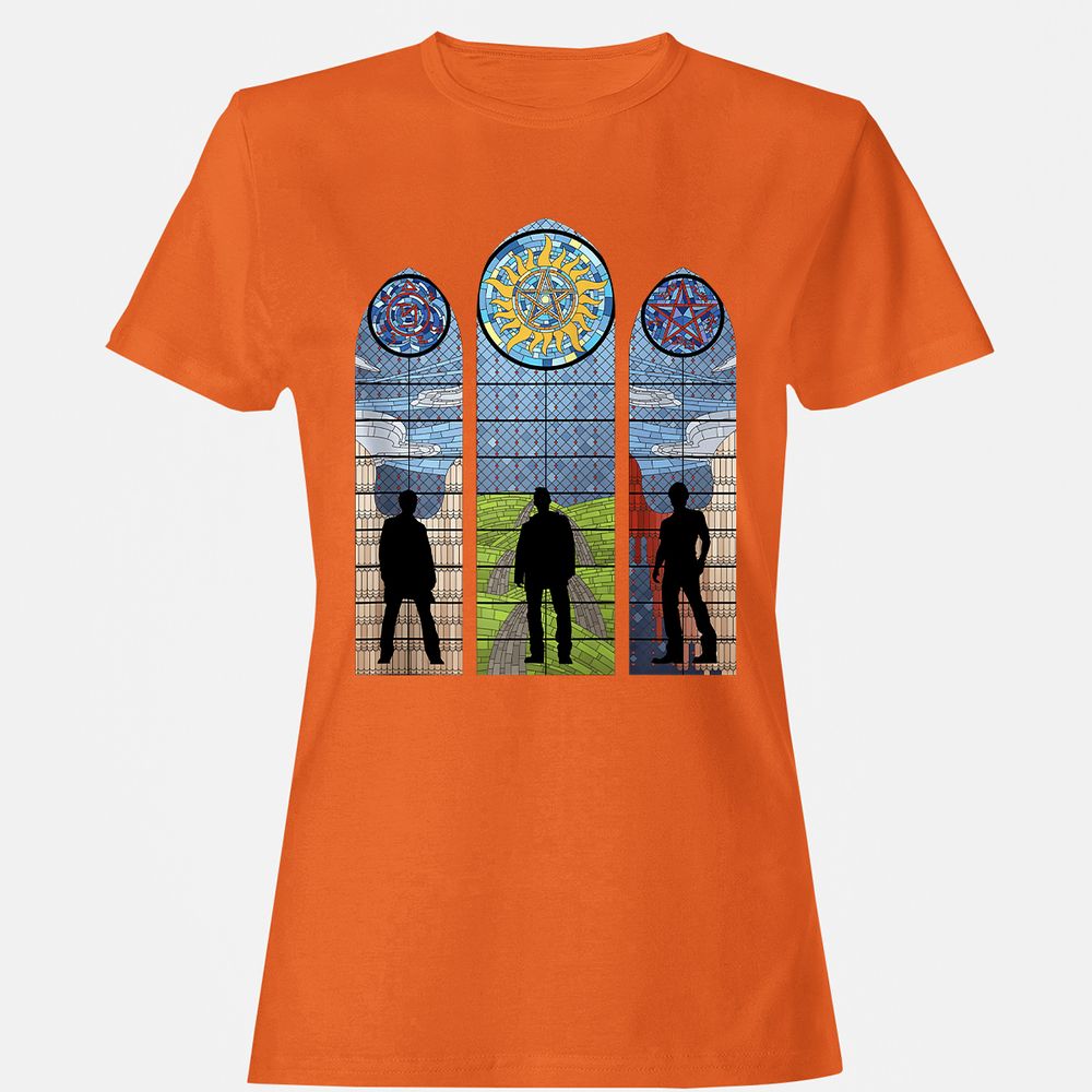 Women's T-Shirt - J7XWSB6Y - Orange - 11