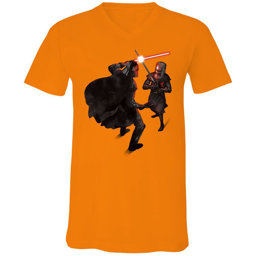 Unisex V-Neck T-Shirt - 16F16CUK - Orange - 11