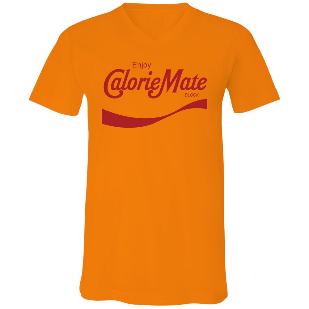 Unisex V-Neck T-Shirt - XZZ325EH - Orange - 11