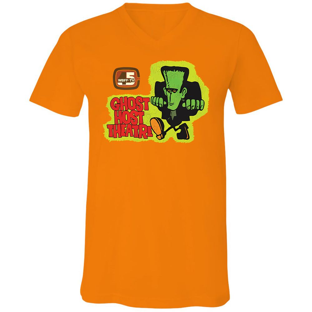 Unisex V-Neck T-Shirt - R1Z1YARD - Orange - 11