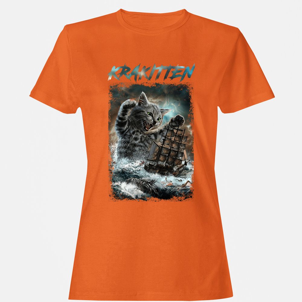 Women's T-Shirt - 9NCD9F6A - Orange - 11