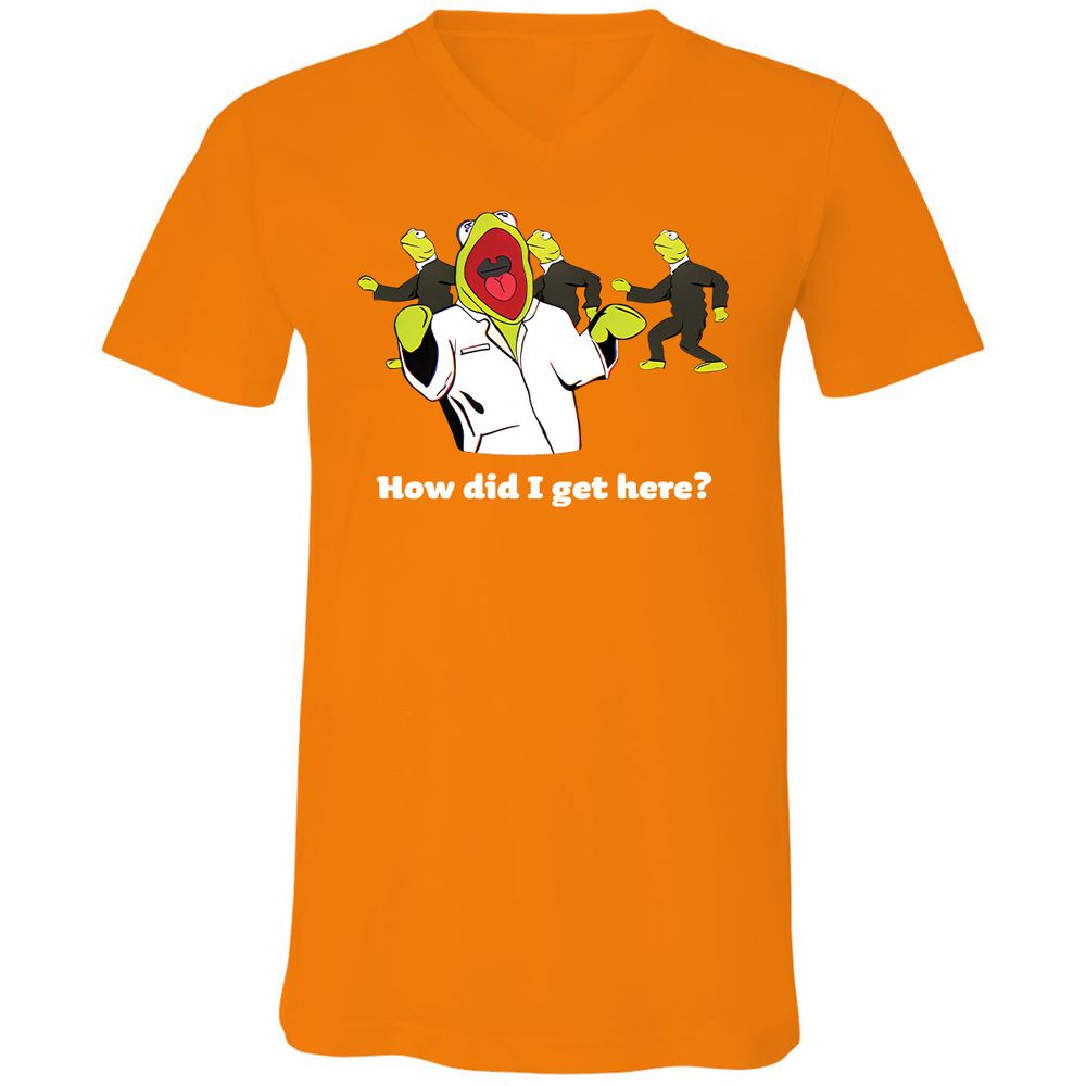 Unisex V-Neck T-Shirt - 169PMXVA - Orange - 11
