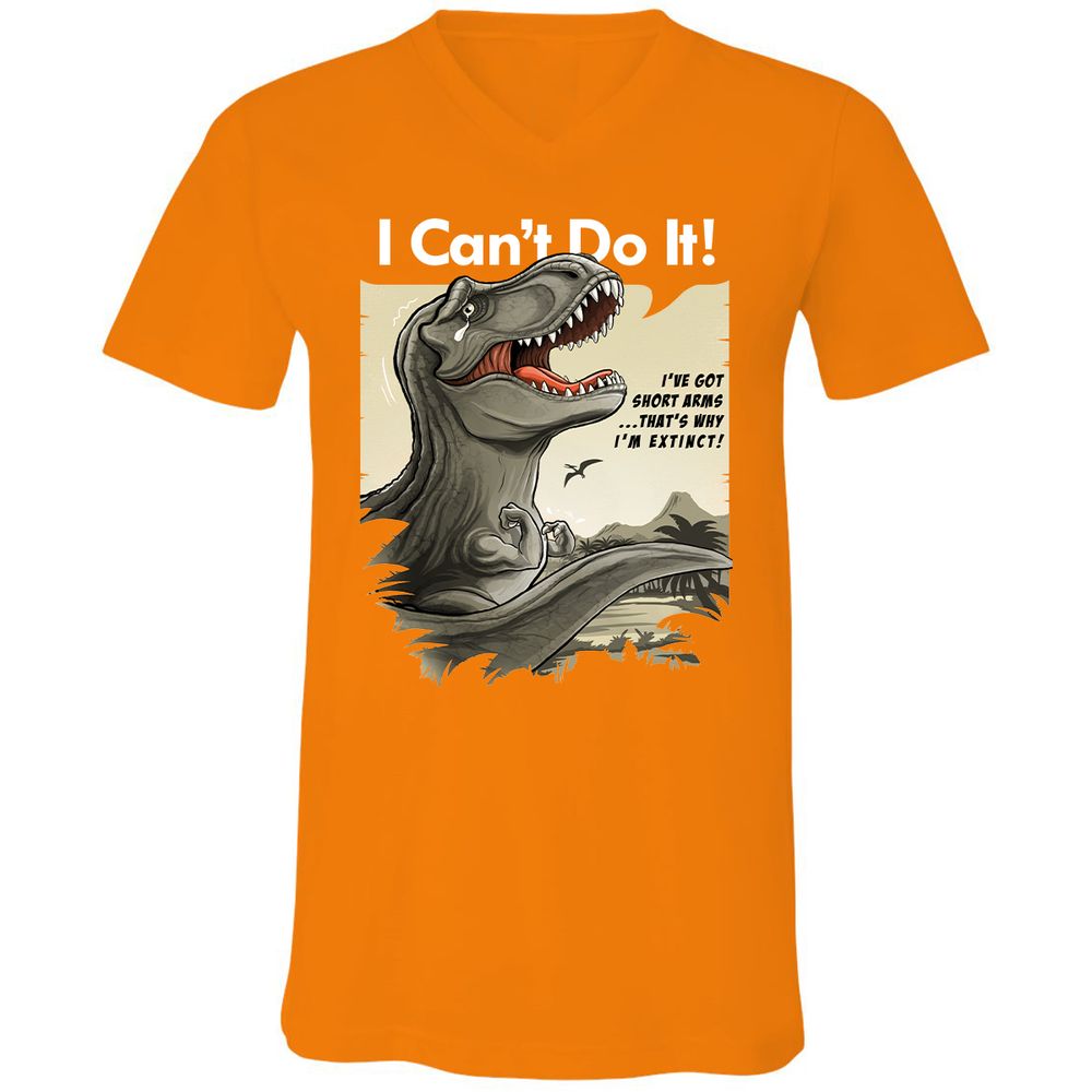 Unisex V-Neck T-Shirt - 2GM9G4FB - Orange - 11