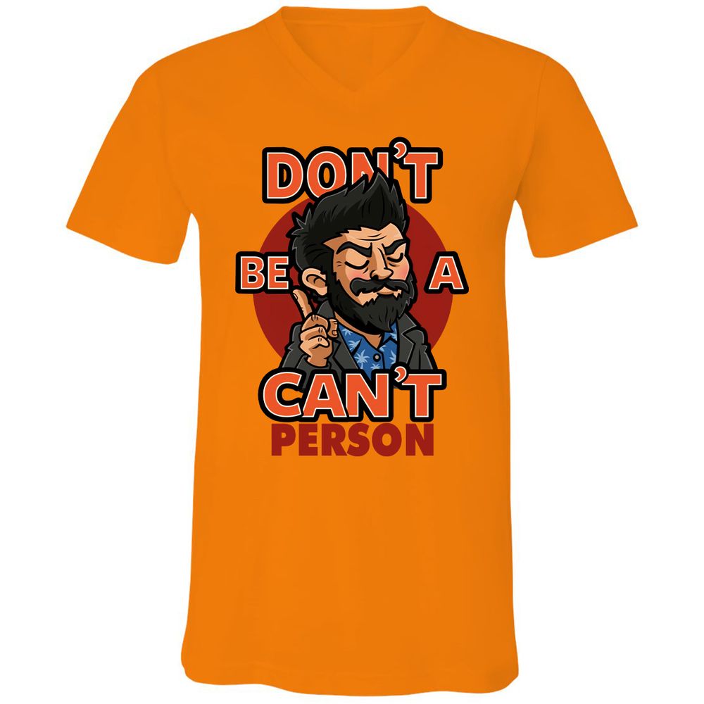 Unisex V-Neck T-Shirt - 92MCXM17 - Orange - 11