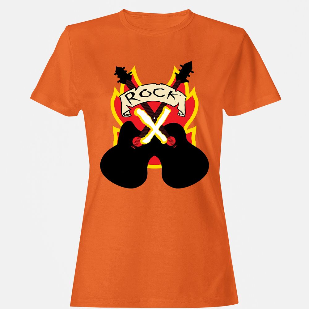 Women's T-Shirt - QHNG6FQM - Orange - 11