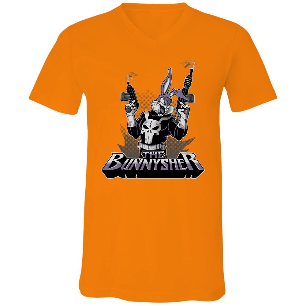 Unisex V-Neck T-Shirt - 941F5U3S - Orange - 11